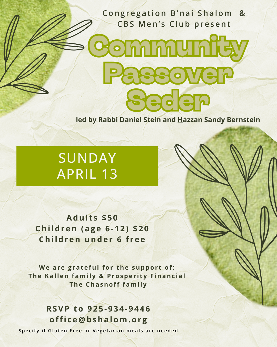 Community Passover Seder