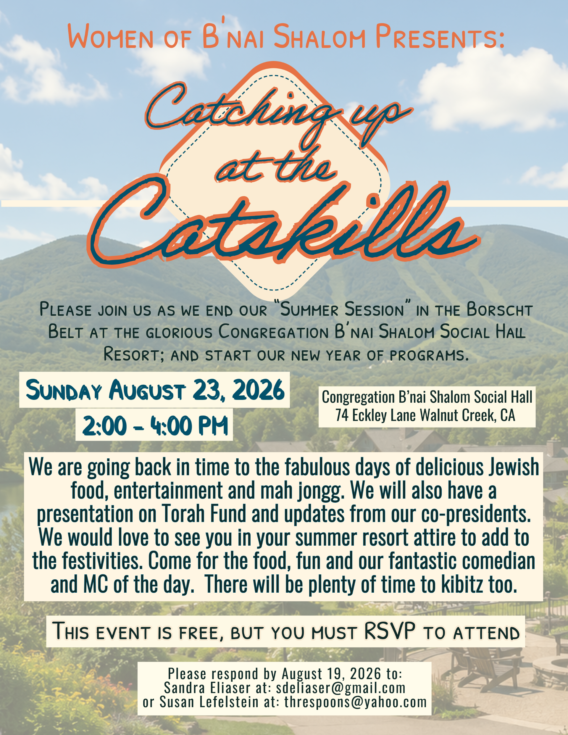 Women of B’nai Shalom: Catching Up at the Catskills